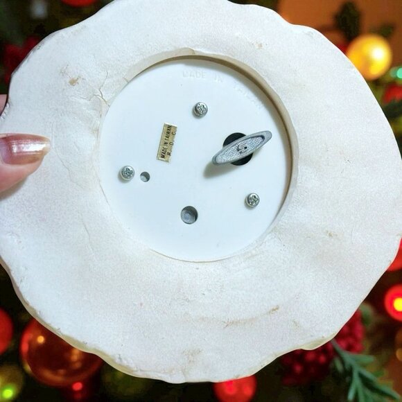 Vintage Artmark Wind-up Musical Ice Skating Village Scene Mirror Base Snowy Deco - Picture 6 of 6